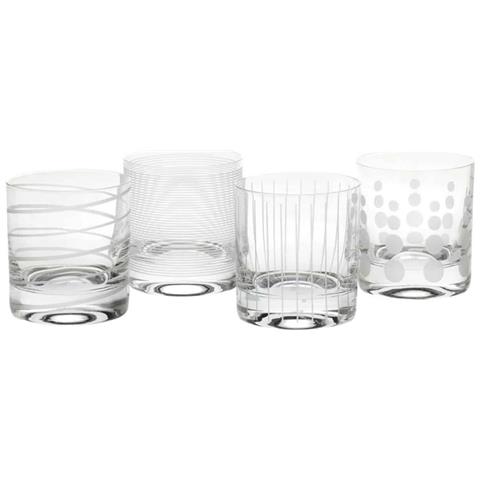 Cheers Etched Crystal Tumblers - 4pcs. - Foto 1