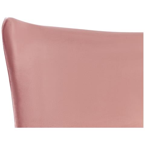 Letto Velluto Chaleix 180 X 200 Cm Rosa Pesca - Foto 2