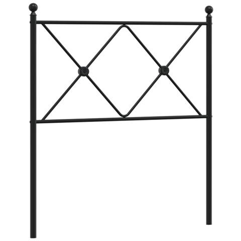 Testiera In Metallo Nero 80 Cm - Foto 2