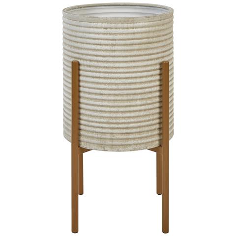 Vaso Per Piante Rialzato Alpinus Metallo 31 Cm Tortora - Foto 2