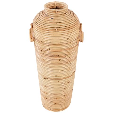 Vaso Decorativo Elatia Realizzato A Mano Rattan Sintetico Naturale - Foto 2