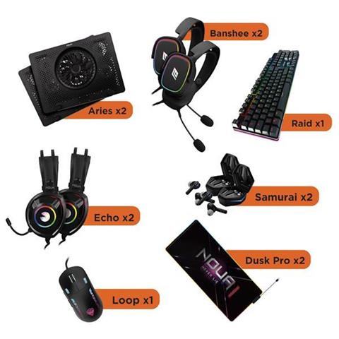 Tastiera e Mouse USB BXEVMO24  per Gaming Colore Oro - Foto 1