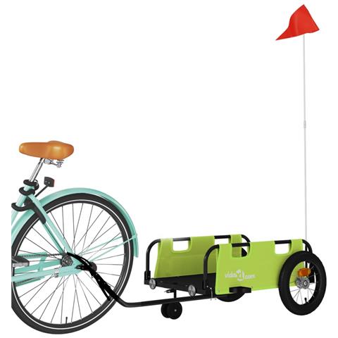 Rimorchio Da Bici Verde Oxford E Ferro - Foto 3