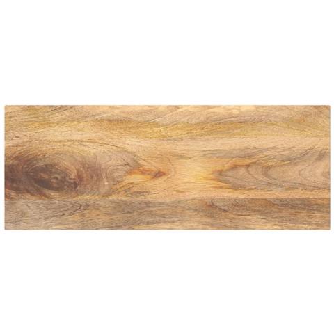 Piano Per Tavolo 90x30x2,5 Cm Rettangolare Legno Massello Mango - Foto 1