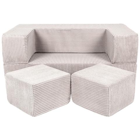 Divano A Cubo In Schiuma Per Bambini - Divano Per Cameretta, Aesthetic, Marrone - Foto 1