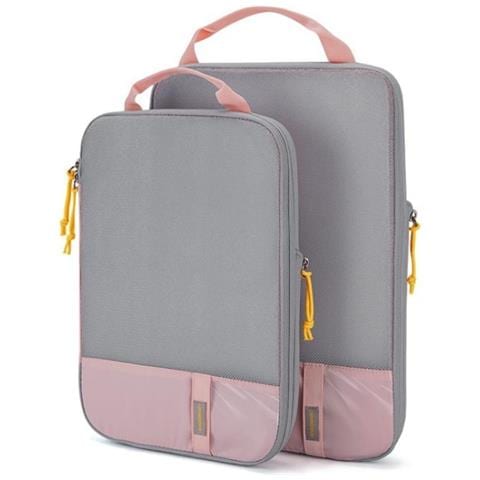 Set Di 2 Cubi Organizzatori Per Valigie Per L'organizzazione Dei Viaggi Pink - Foto 1