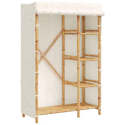 Armadio 110x45x170 Cm In Bambù - Foto 2