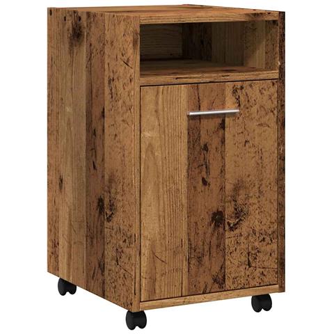 Armadio Con Ruote Legno Vecchio 33x38x60 Cm Legno Multistrato - Foto 2
