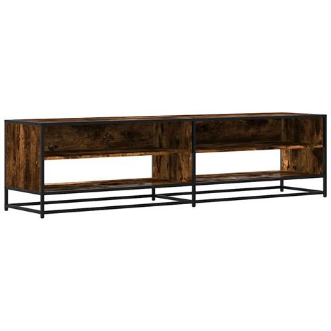 Mobile Porta Tv Rovere Fumo 180,5x40x46 Cm In Legno Multistrato - Foto 2