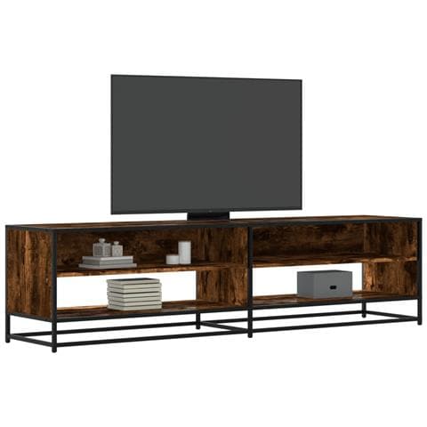 Mobile Porta Tv Rovere Fumo 180,5x40x46 Cm In Legno Multistrato - Foto 1