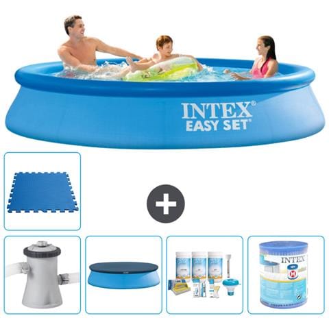 Piscina Fuori Terra - In Giro - 305x61 Cm - Blu - Include Accessori Coordinati A833 - Foto 1