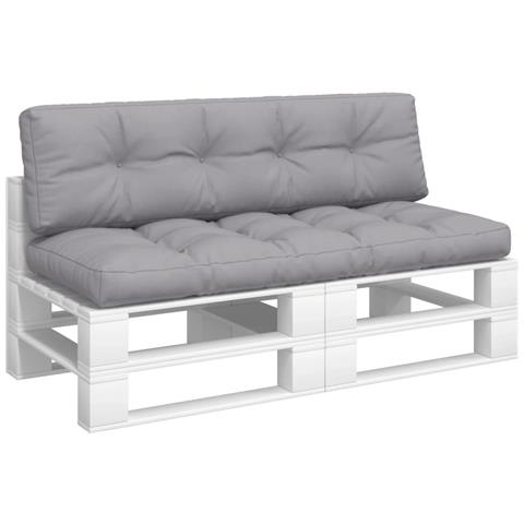 Cuscini Per Pallet 2 Pz Grigi In Tessuto - Foto 2