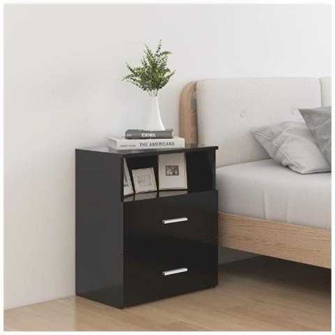 Lusso Casadino -  Comodini 2pz Neri 50x32x60 Cm - Foto 8