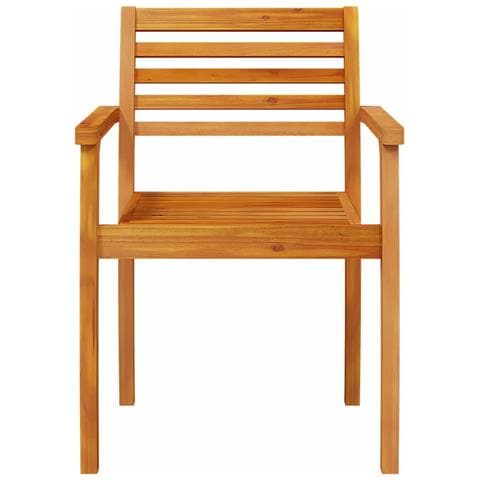 Set da Pranzo da Giardino 3 Pezzi in Legno Massello di Acacia - Foto 9