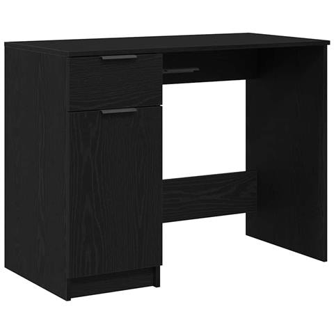 Scrivania in Quercia Nera  - 100x50x75 cm - Realizzata in Legno Ingegnerizzato - Foto 1