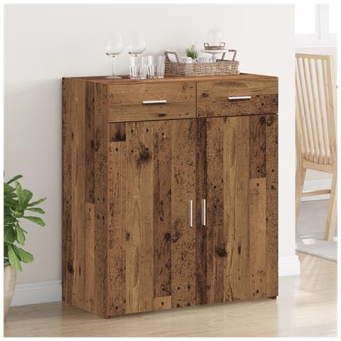 Mobile per la conservazione Legno Antico 80x42,5x93,5 cm Legno ingegnerizzato - Foto 2