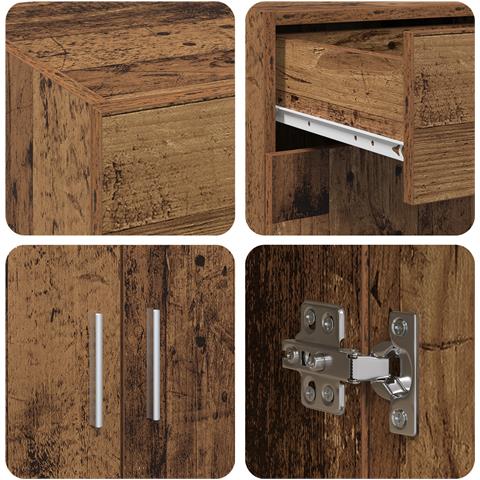 Mobile per la conservazione Legno Antico 80x42,5x93,5 cm Legno ingegnerizzato - Foto 7