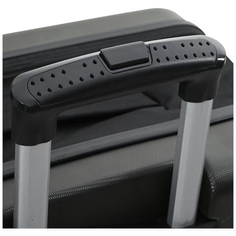 Valigia Pieghevole Scocca Rigida 24'' Grigio Scuro 43x27x66 cm ABS - Foto 9