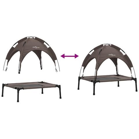 Letto rialzato per cani Marrone Metallo 76 x 62 x 70.5 cm - Foto 9
