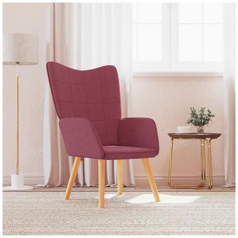 Lusso Casadino -  Sedia Relax Rosso Vino In Tessuto - Foto 8