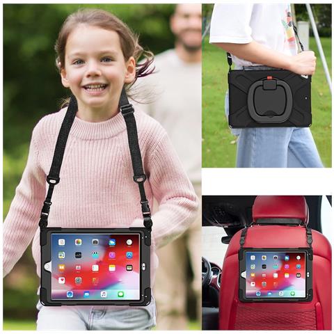 Custodia Per Ipad 8/7 10.2"" Con Supporto E Tracolla Nera - Foto 2