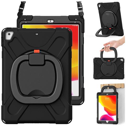 Custodia Per Ipad 8/7 10.2"" Con Supporto E Tracolla Nera - Foto 1