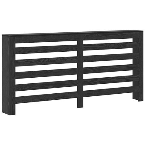 Copertura per radiatori Rovere Nero 175 x 20 x 82 cm - Foto 1