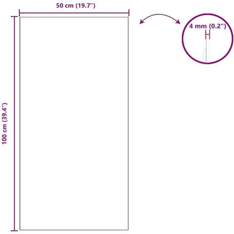 Specchio da parete 50 x 100 cm vetro temperato - Foto 8