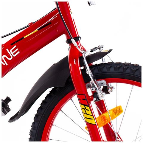 Sch Chicane 20'' - Bicicletta Per Bambini (6-10 Anni), Ruote 20'', Telaio Acciaio, Con Accessori - Colore Rosso - Foto 5