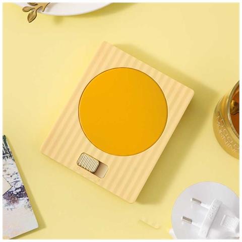 Scaldatazza Elettrico 220v Eu, Scaldatazze Per Caffè A Due Livelli Di Temperatura Yellow - Foto 2
