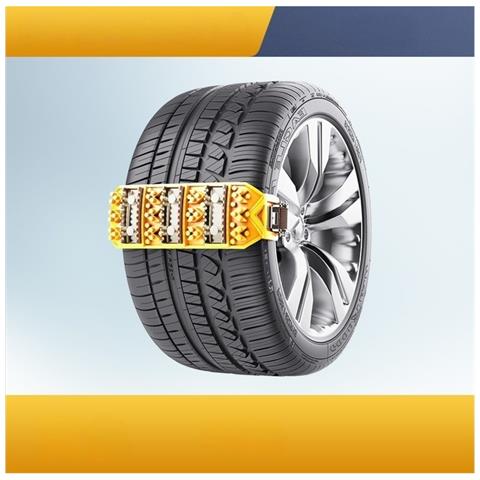 Catene Da Neve Tendinite Ispessite Per Auto E Suv - Aderenza Migliorata Yellow - Foto 2