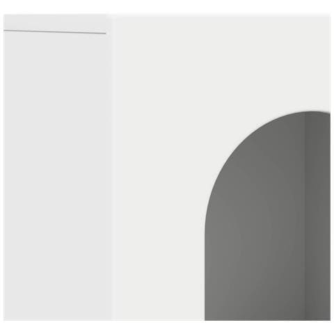 Credenza Bianco 100 x 35 x 59 cm Legno multistrato - Foto 9