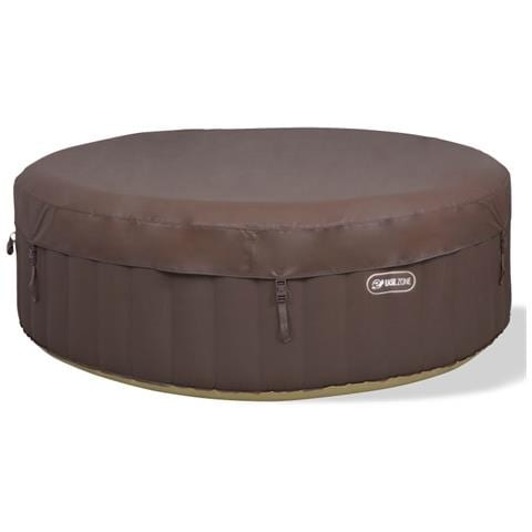 Spa Pool Tonda Pompa Integrata 1800Wt Scalda Acqua Fino 40? 130 Getti Telo Copertura Telo Protezione A Terra 2 Cartucce Filtro Sistema Sicurezza Chiusura Copertura 1000 Litri 208*65 Cm - Foto 10