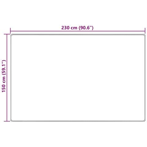 Runner Tappeto MARSA Giallo 150 x 230 cm Poliestere e PVC - Foto 7