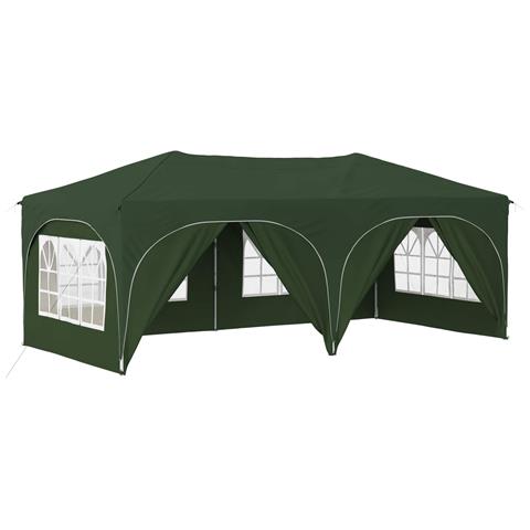 Tenda per feste a pop-up 575 x 288 x 245 cm Verde - Foto 1
