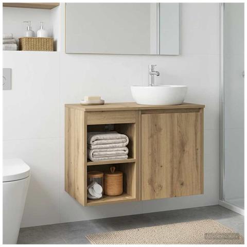 Armadio Bagno In-between Rovere Artigianale 30 x 44,5 x 50 cm - Foto 2