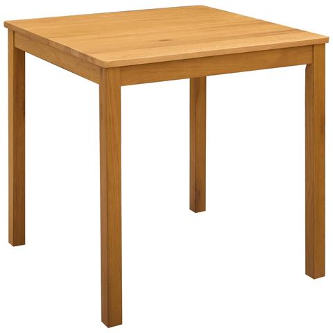 Tavolo da pranzo 75 x 75 x 75,5 cm Legno di Quercia Massello - Foto 1
