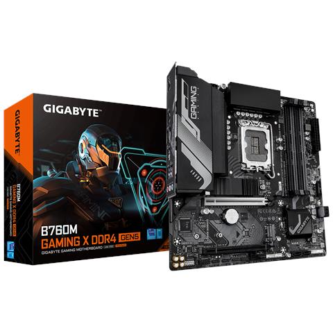 B760M GAMING X DDR4 GEN5 Scheda Madre - Supporta processori Intel Core di 14a generazione, VRM a 8+1+1 fasi, fino a 3200 MHz DDR4, 2 x M. 2 PCIe 4.0, LAN 2.5 GbE, USB 3.2 Gen 1 - Foto 1