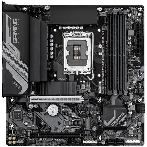 B760M GAMING X DDR4 GEN5 Scheda Madre - Supporta processori Intel Core di 14a generazione, VRM a 8+1+1 fasi, fino a 3200 MHz DDR4, 2 x M. 2 PCIe 4.0, LAN 2.5 GbE, USB 3.2 Gen 1 - Foto 2