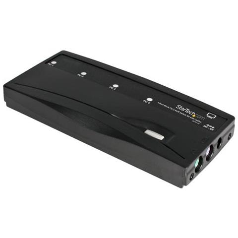 Kit switch KVM PS / 2 4 porte colore nero con cavi - Foto 1