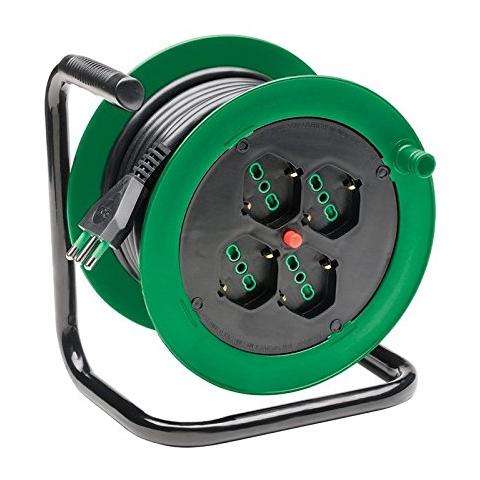 Avvolgicavo da15 Metri 4 Prese e Disgiuntore  - Foto 1