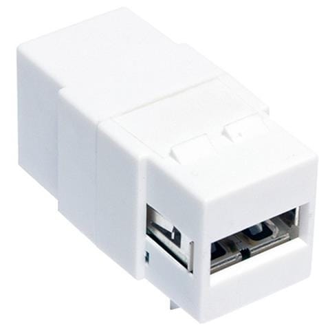 IWP-ADAP-AFBF - Adattatore Keystone USB 2.0 A Femmina / B Femmina Bianco - Foto 1