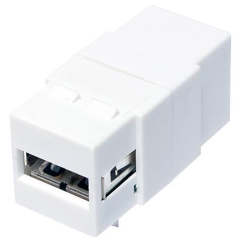 IWP-ADAP-AFBF - Adattatore Keystone USB 2.0 A Femmina / B Femmina Bianco - Foto 2