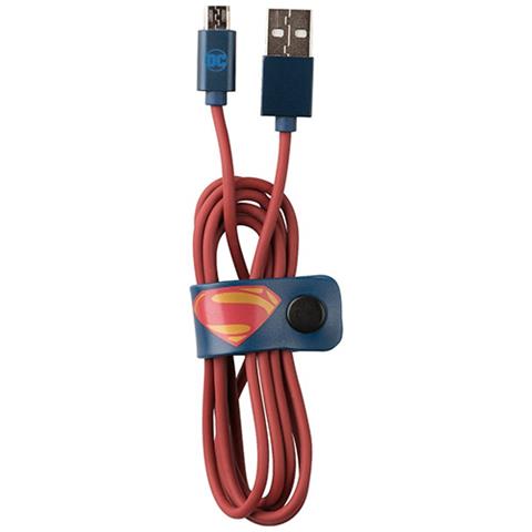 Cavo Micro USB DC Comics Superman per Trasmissione Dati e Ricarica 120 cm - Foto 2