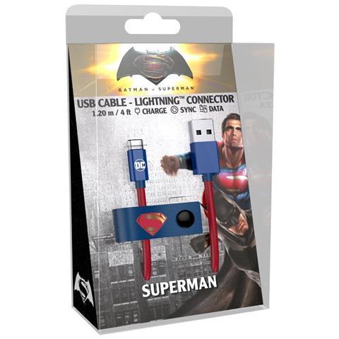 Cavo Micro USB DC Comics Superman per Trasmissione Dati e Ricarica 120 cm - Foto 3