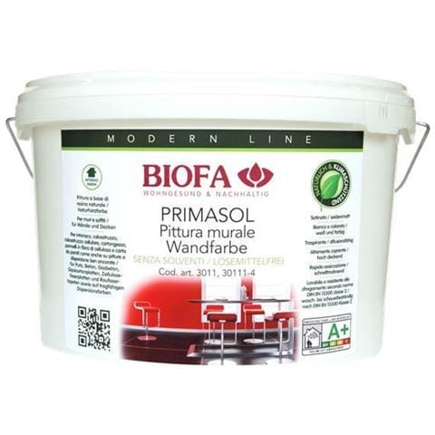 3011 Pittura Murale Naturale Bianca “primasol” Per Interni 4 L - Foto 1