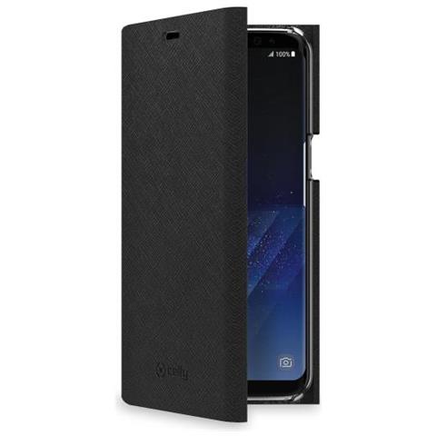 Flip Cover Custodia per Galaxy S8 colore Nero - Foto 1