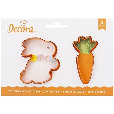 Set Due Tagliapasta Biscotti Coniglio Carota 8cm - Foto 1