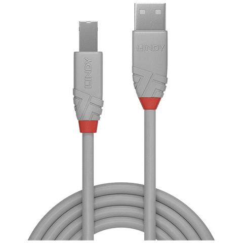 36682 1m USB A USB B Maschio Maschio Grigio cavo USB - Foto 3