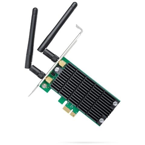 Scheda di rete PCI-E Wireless AC1200 Dual Band, 867Mbps 5GHz e 300Mpbs 2.4GHz, Tecnologia Beamforming, 2×2 MIMO, 2 Antenne Esterne (Archer T4E)  - Foto 2